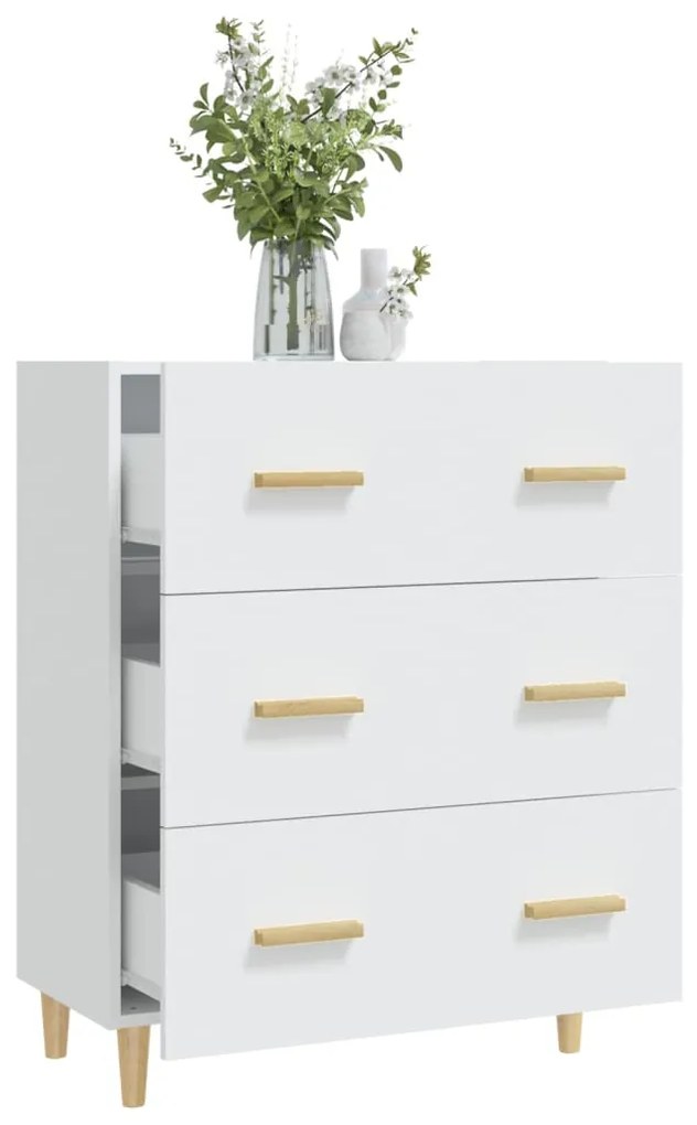 Aparador 70x34x90 cm derivados de madeira branco