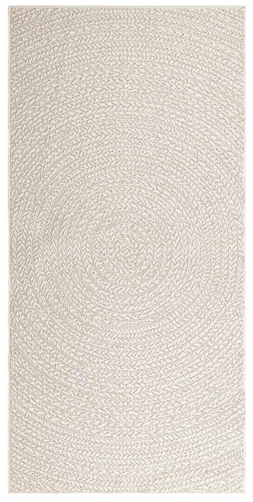 Tapete ZIZUR creme 100x200cm aspeto de juta interior e exterior
