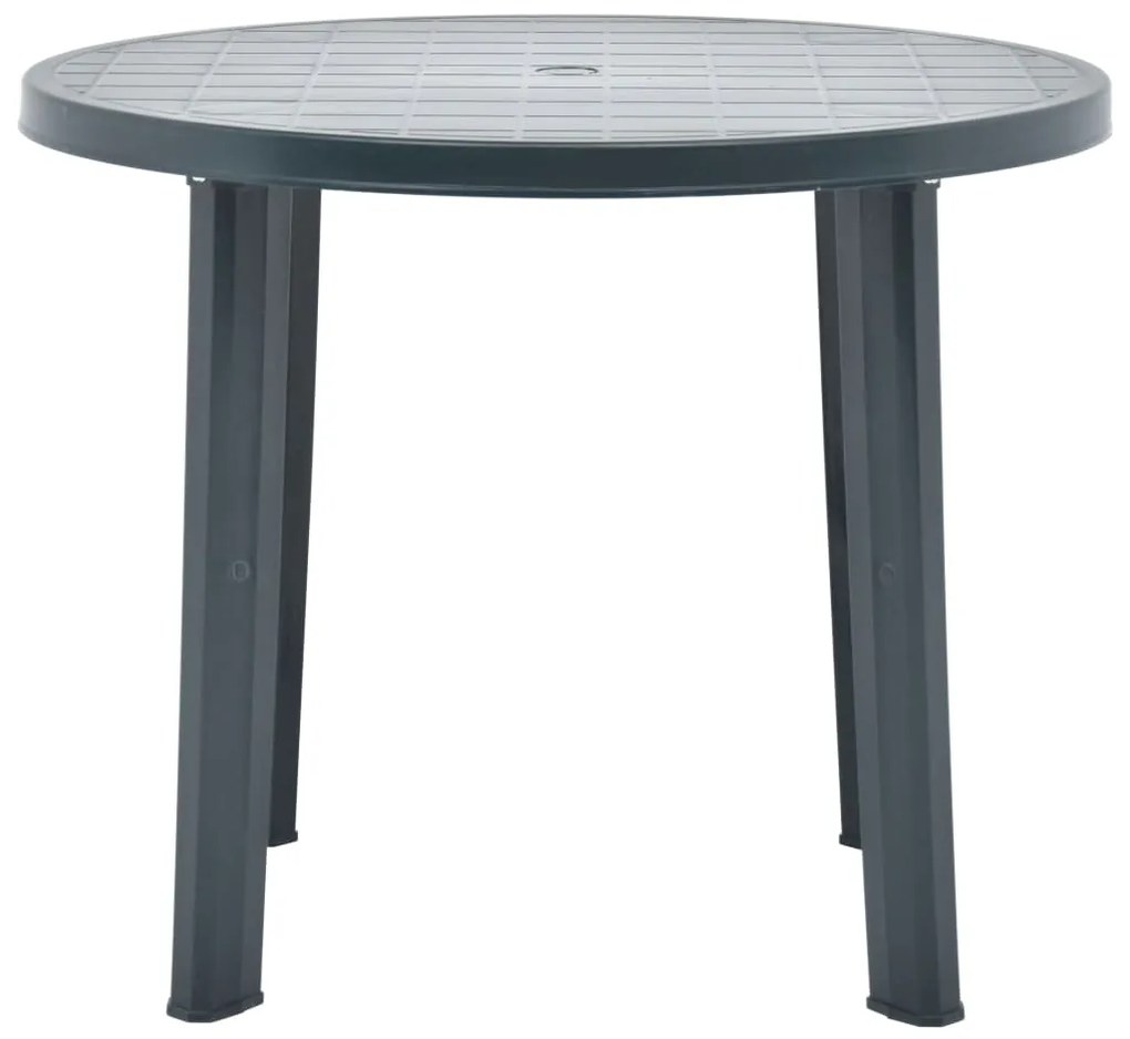 Mesa de jardim 89 cm plástico verde