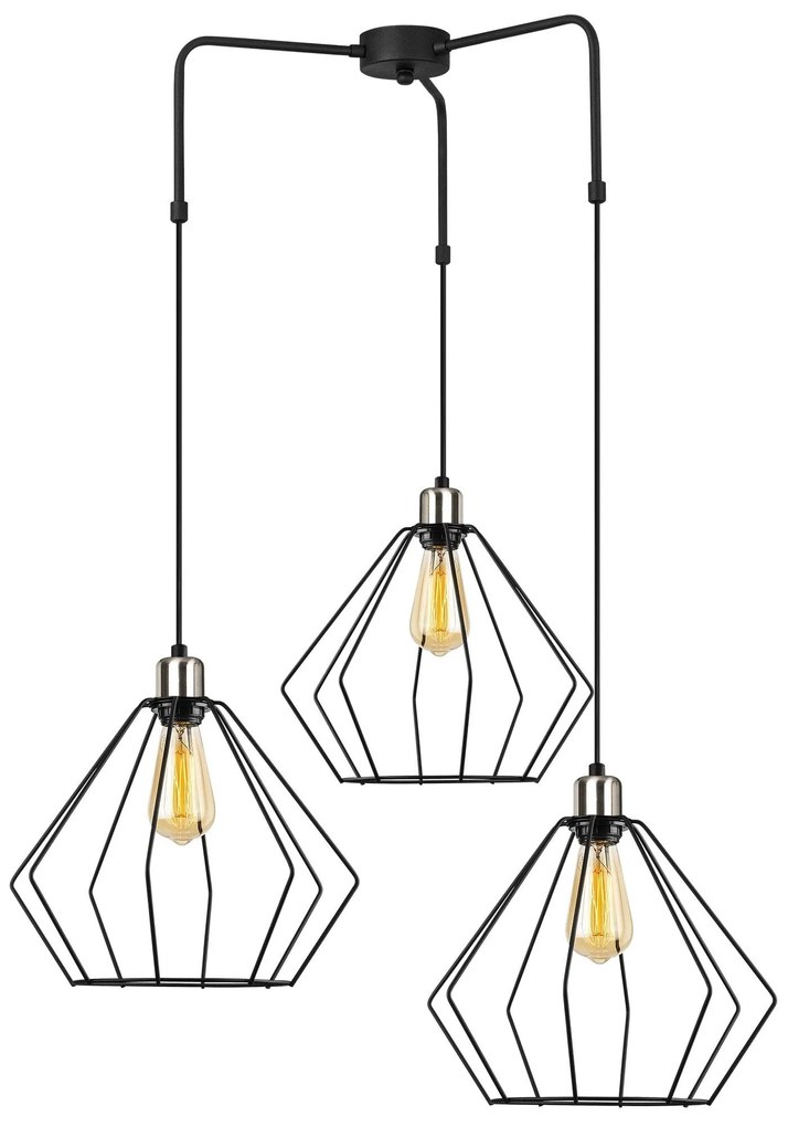 Candeeiro de Teto Maden – Preto – 80 cm x 100 cm