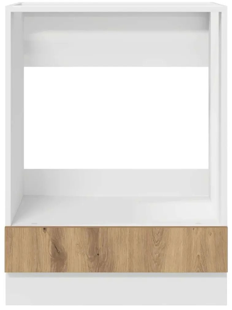 Armário para Forno - Carvalho Artesanal, 60x46x81,5 cm, Madeira Compen