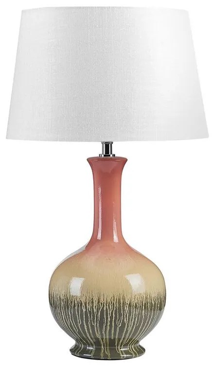 Candeeiro de mesa em cerâmica multicolor NIZAO Beliani