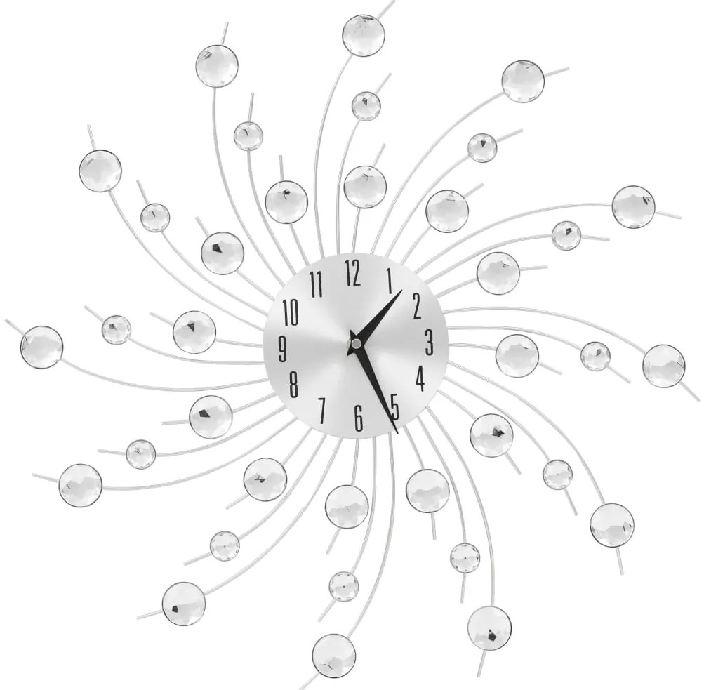 50643 vidaXL Relógio de parede com mecanismo quartzo design moderno 50 cm