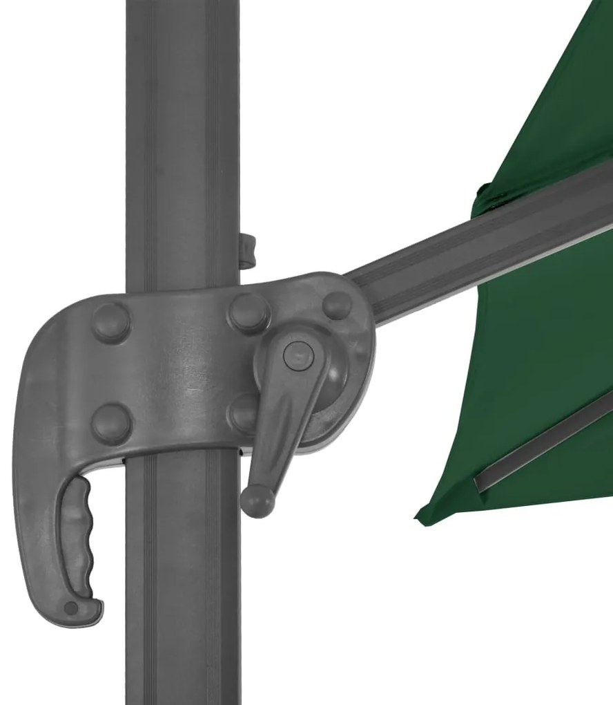 Guarda-sol de jardim com base portátil verde
