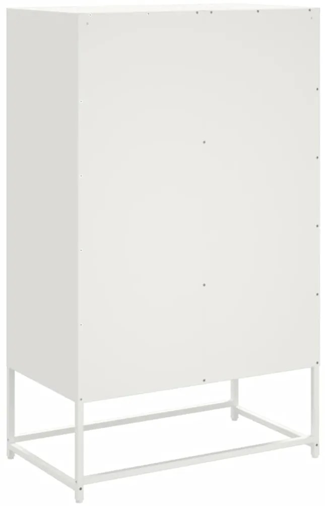 Móvel alto 68x39x111,5 cm aço branco