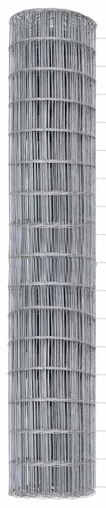 Cerca Euro com 7 postes, 1,6 x 10 m em aço galvanizado.