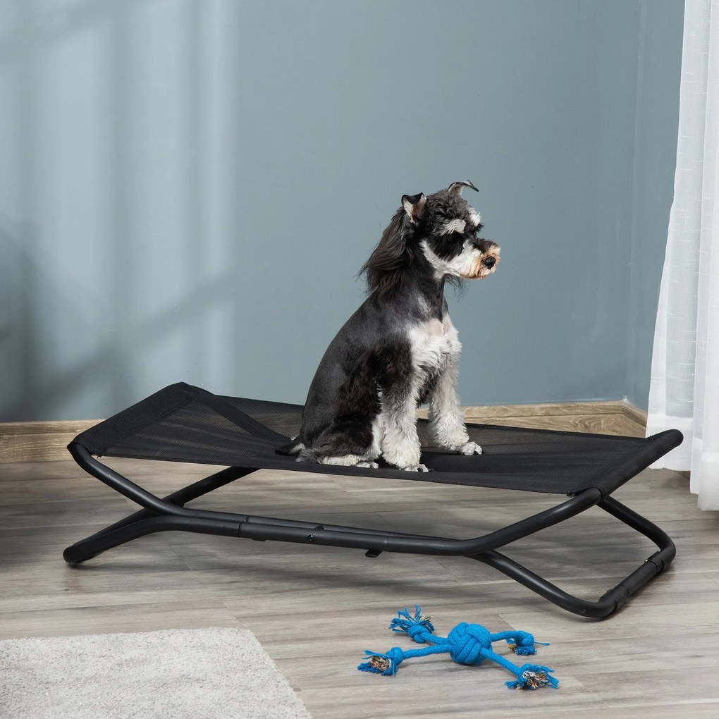 PawHut Cama Elevada para Cães Dobrável Cama para Animais de Estimação