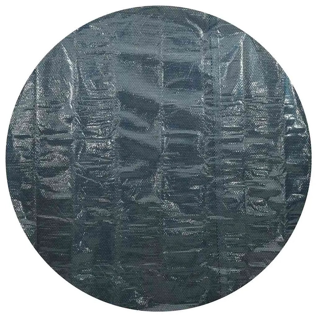 Película p/ piscina PE solar flutuante 527 cm preto e azul