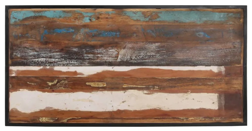 Mesa de jantar 140 cm madeira recuperada maciça