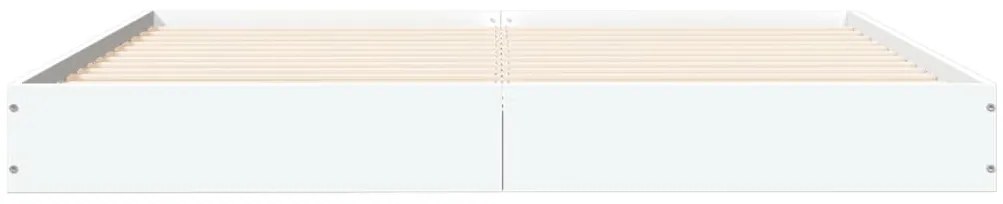 Estrutura de cama 150x200 cm derivados de madeira branco