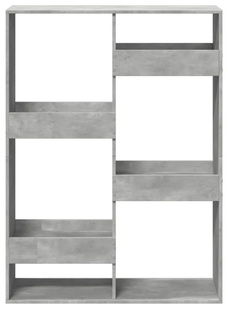 Estante 100x33x135 cm derivados de madeira cinzento cimento