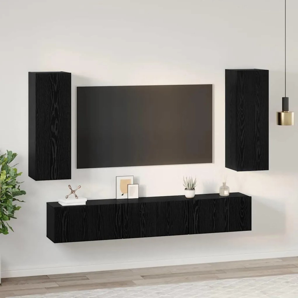Conjunto de móvel de TV com prateleira Outros com armazenamento com po
