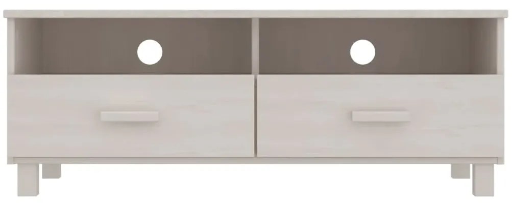 Móvel de TV HAMAR 106x40x40 cm pinho maciço branco