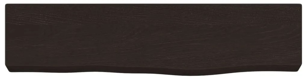 Prateleira de parede 40x10x4cm carvalho tratado castanho-escuro