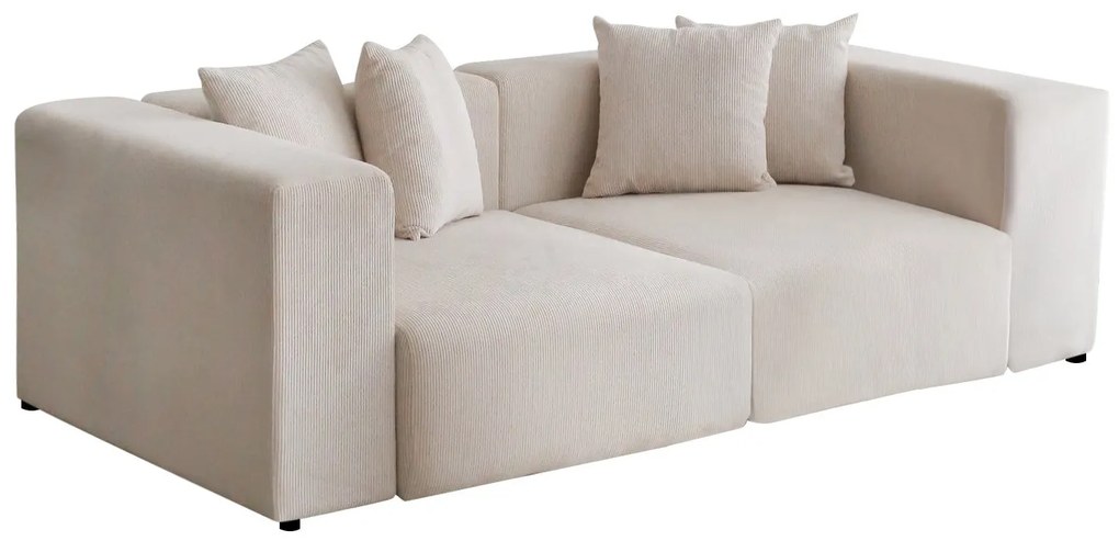Sofá de 3 Lugares Yolo – Branco – 222x89x110 cm