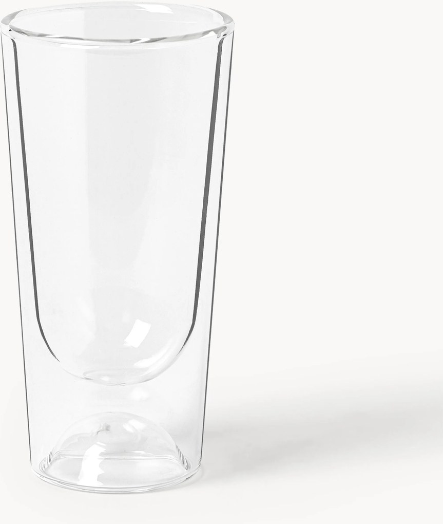 Copos altos artesanais em vidro borossilicato Marcus, conjunto de 4