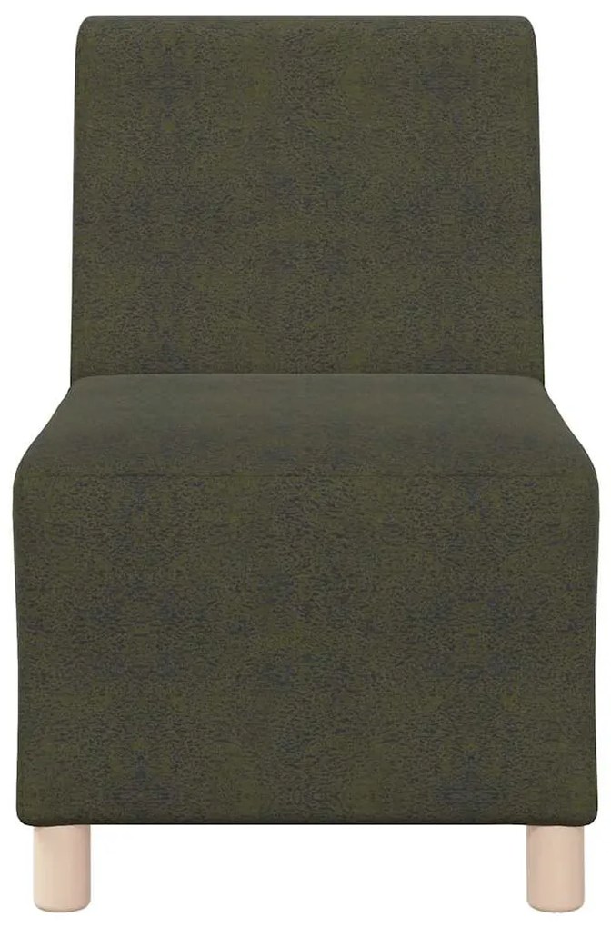 Poltrona sem braços em camurça artificial 55 cm verde militar