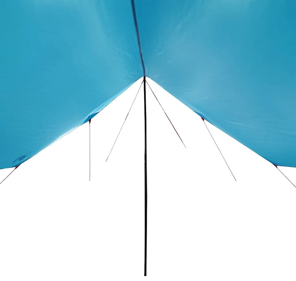 Lona de campismo 460x305x210 cm impermeável azul