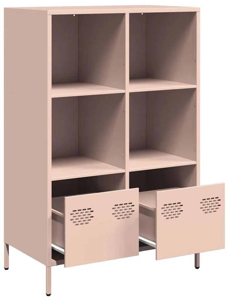Móvel alto 68x39x103,5 cm aço rosa