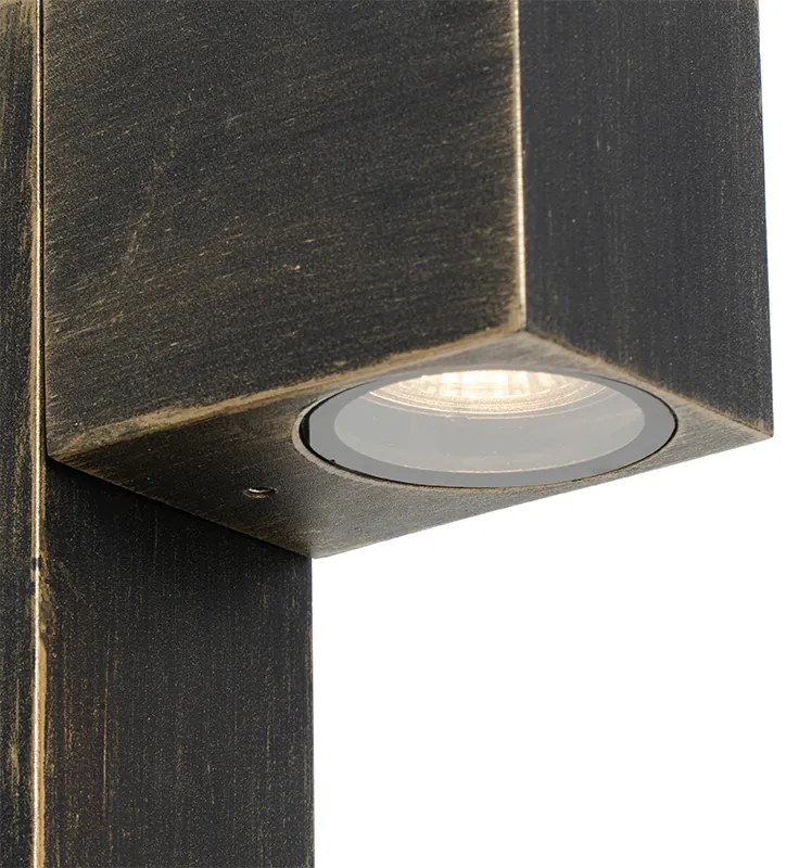 Candeeiro de pé industrial para exterior ouro antigo 35 cm IP44 - Baleno Moderno,Country / Rústico,Industrial