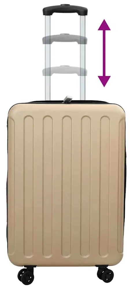 Mala Dobrável Casco Duro 20'' Champagne 34x23x55.5 cm ABS