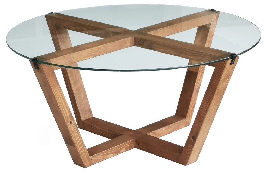 Mesa de Centro Lotus – Madeira – 75x35x75 cm