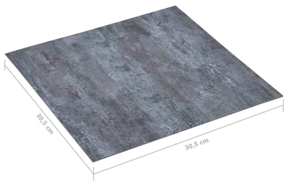 Tábuas de soalho autoadesivas 5,11 m² PVC mármore cinzento