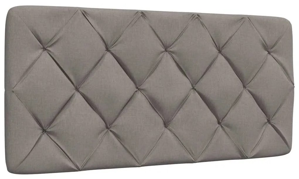 Cama com colchão 100x200 cm tecido cinzento-acastanhado