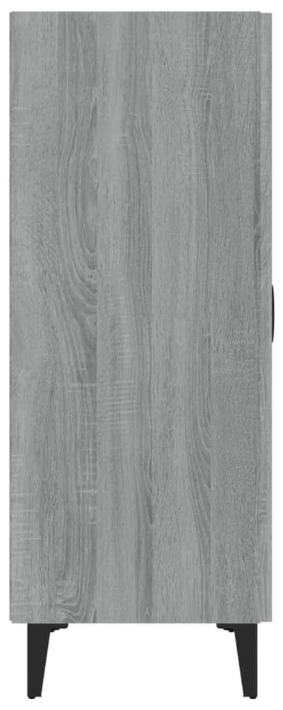 Aparador 70x34x90 cm madeira processada cor cinzento sonoma