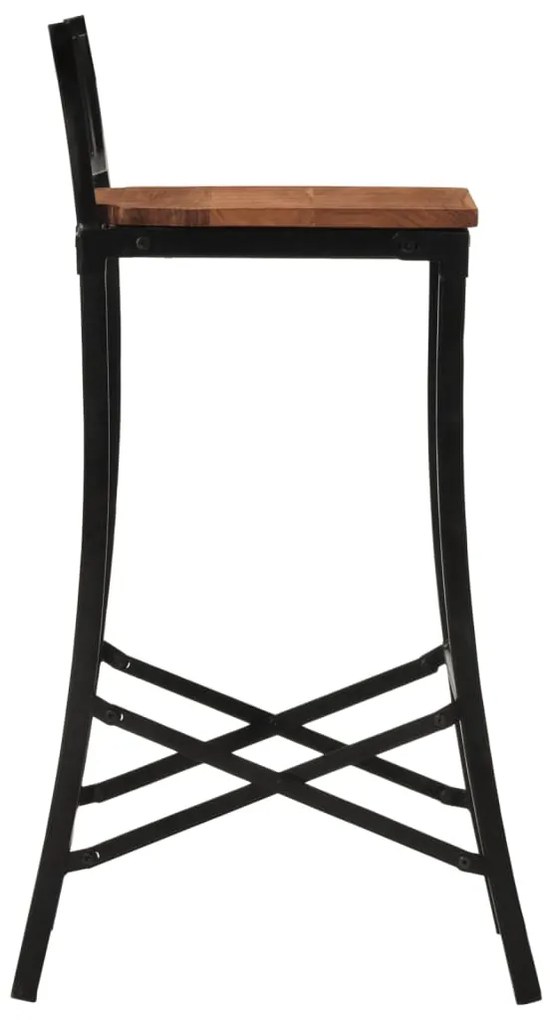 Cadeiras de bar 2 pcs acácia maciça