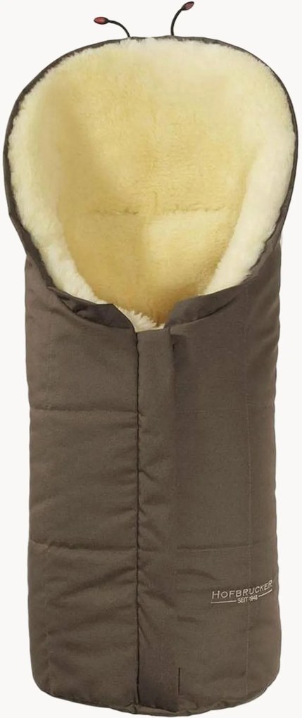 Saco-cama para carrinho e cadeira de bebé em pele de cordeiro Eskimo