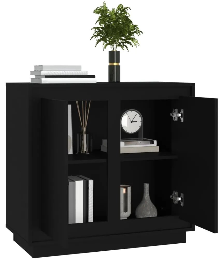 Aparador 80x34x75 cm derivados de madeira preto