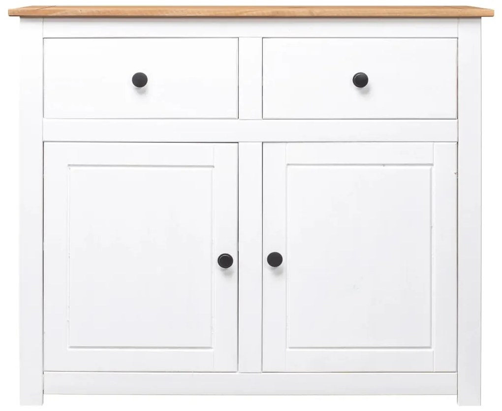Aparador 93x40x80 cm pinho maciço Panama branco