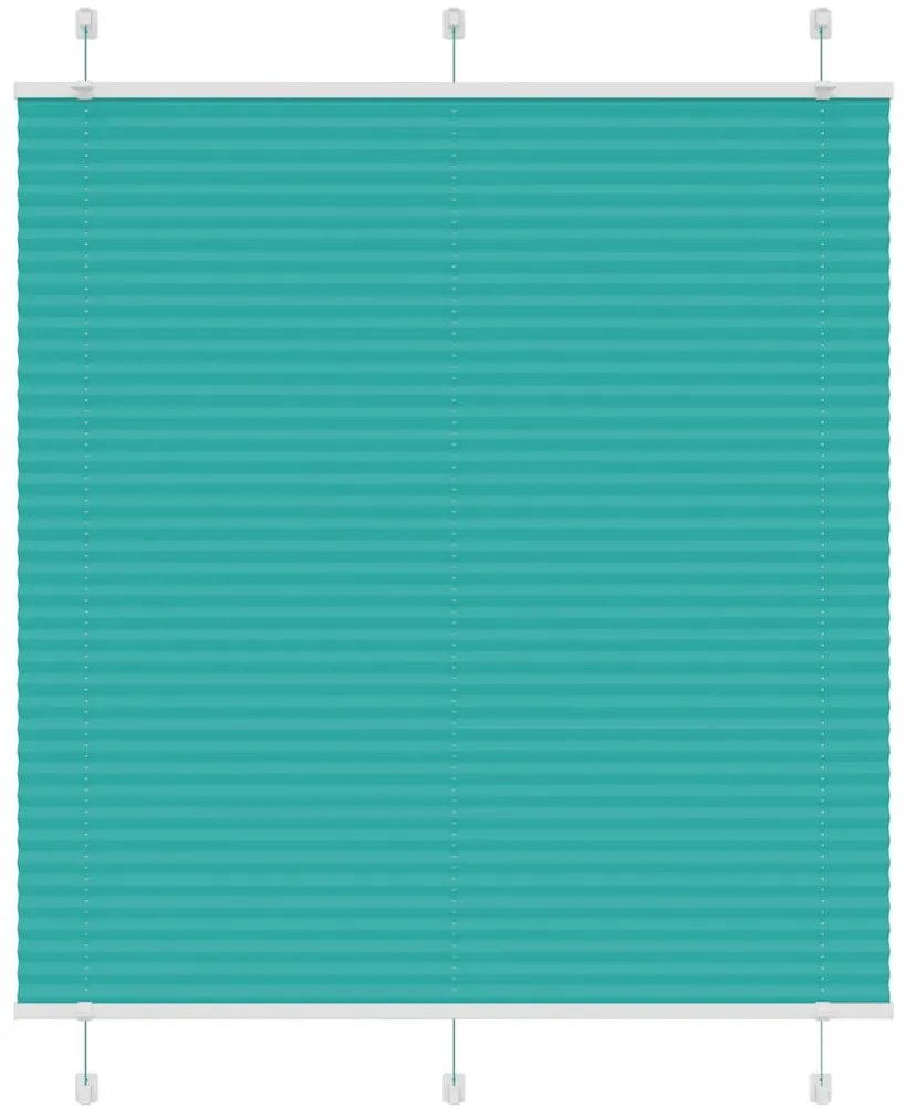 Plissado Cego Gasolina verde 120x150 cm Largura Tecido 119,4 cm