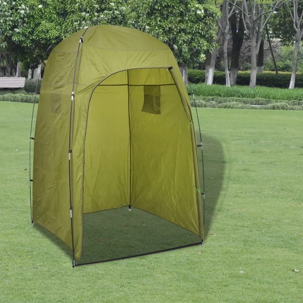 vidaXL Tenda WC/chuveiro/vestiário, verde