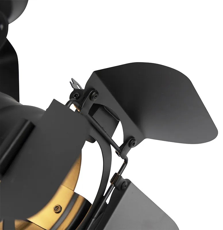 Projetores de estúdio industrial preto rotativo e inclinável - Movie