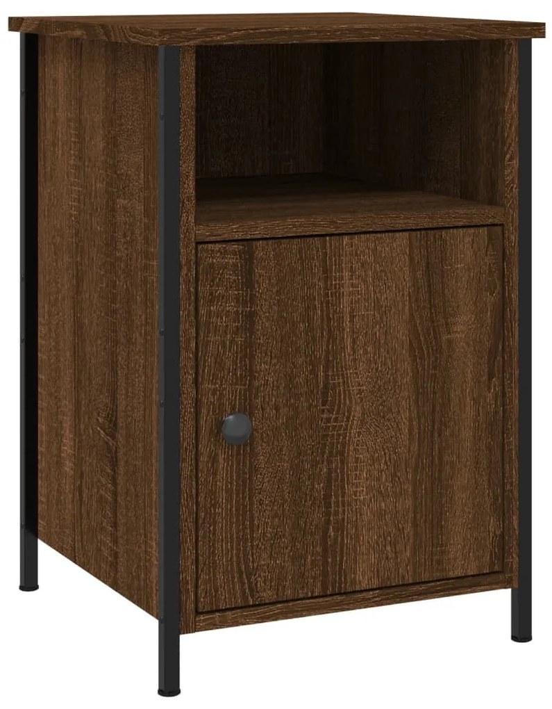 Mesas cabeceira 2pcs 40x42x60cm deriv.madeira carvalho castanho