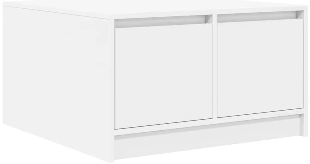 Mesa de centro com gavetas 70,5x70x40 cm branco