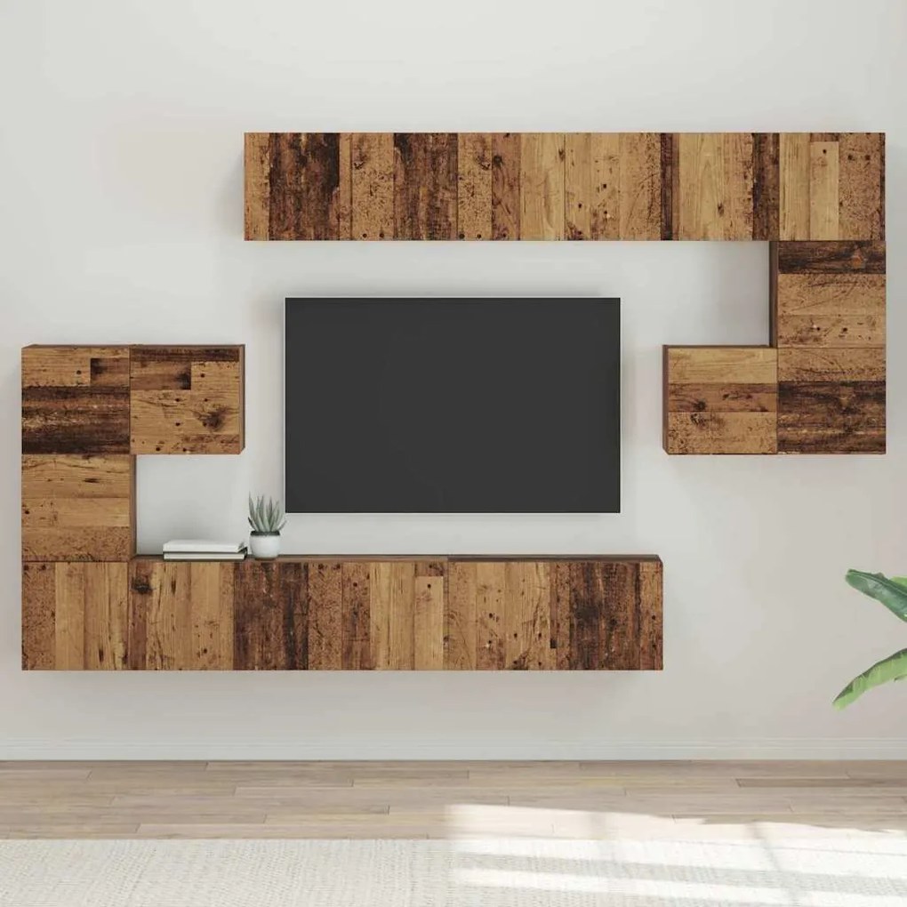 Conjunto de móvel de TV com prateleira Outros com armazenamento 10 pcs