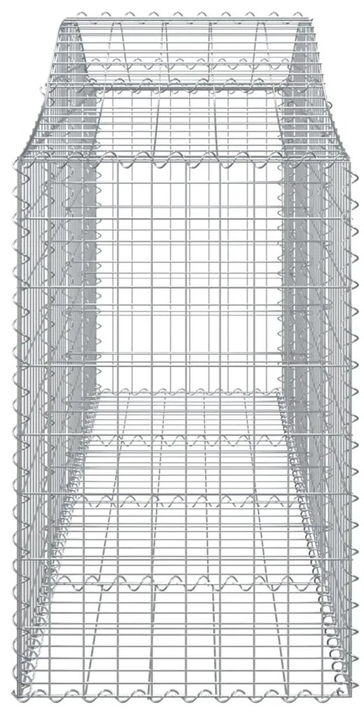 Cestos gabião arqueados 11pcs 200x50x80/100cm ferro galvanizado