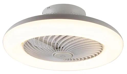 Ventilador de teto de design branco incl. LED regulável - Clima Design