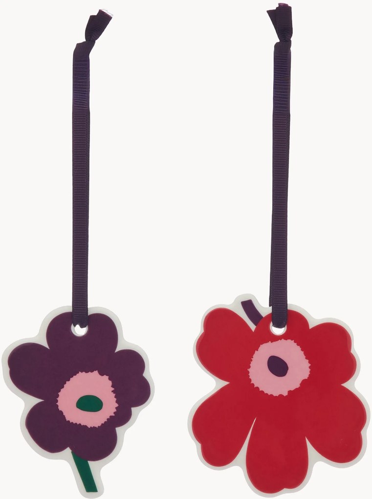Ornamentos decorativos Unikko, conjunto de 2