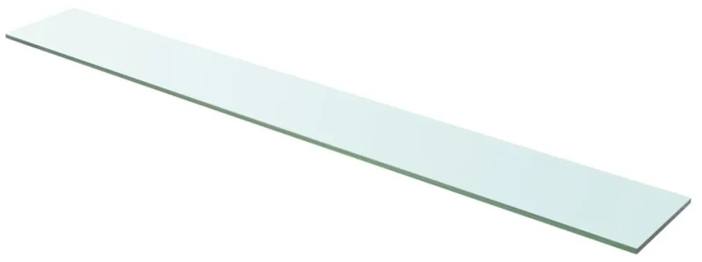 vidaXL Prateleira de vidro 110x15 cm transparente