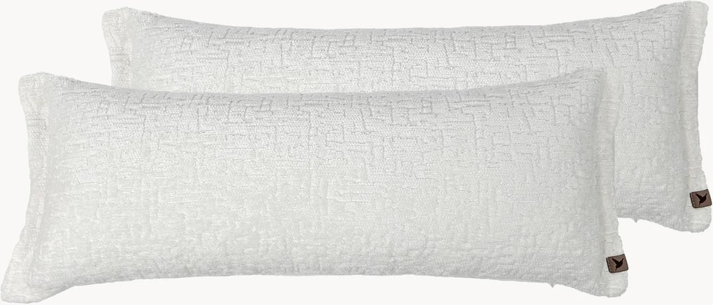 Almofadas em chenille artesanais Leilani, conjunto de 2