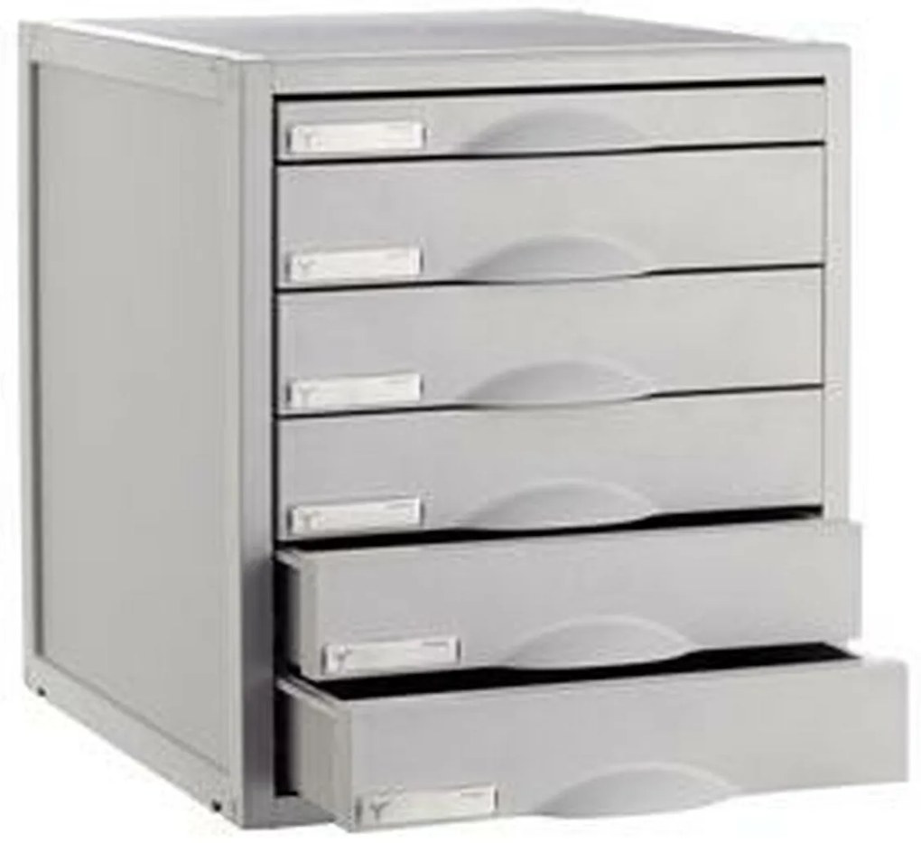 Gabinete de Arquivo Modular Archivo 2000 ArchiSystem 6 Gavetas Cinzento (35,6 x 31,6 x 36,2 cm)