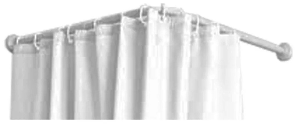 Varão para Cortinas Mirtak Branco Polipropileno (80 x 80 cm)