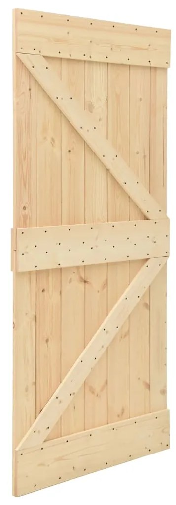 Porta 80x210 cm madeira de pinho maciça