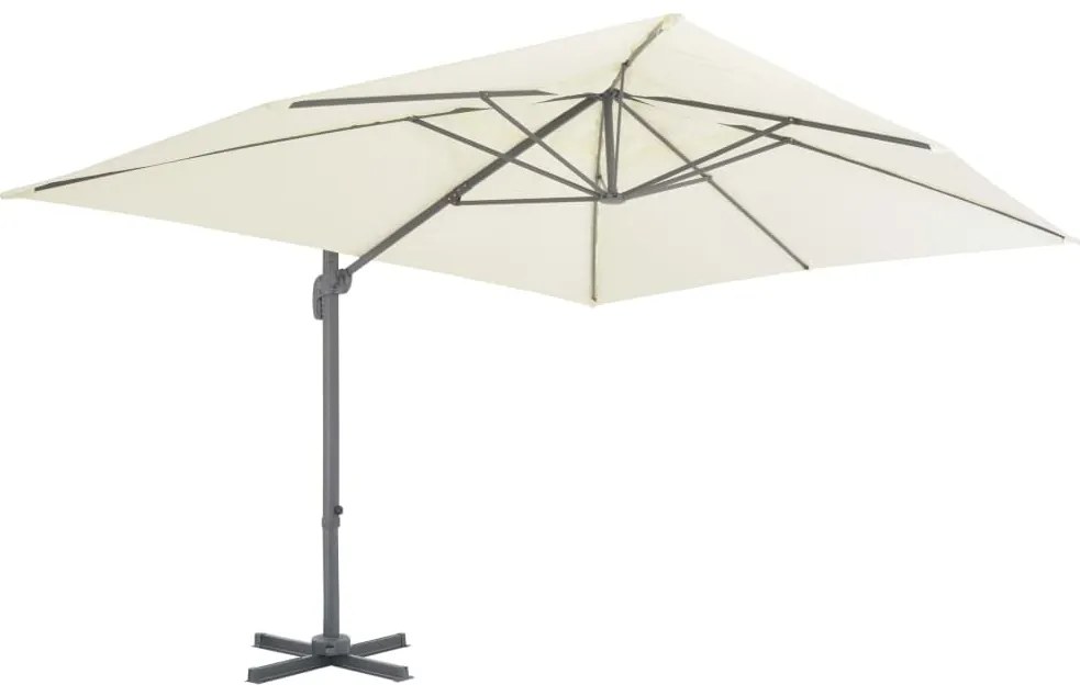 Guarda-sol de jardim com base portátil areia