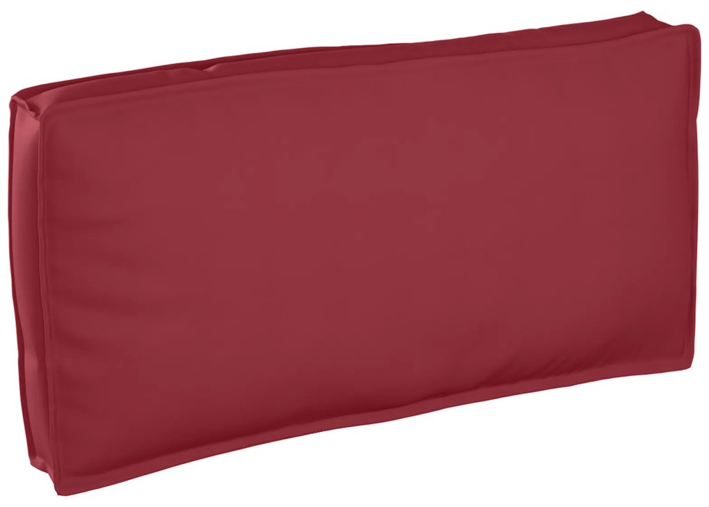 vidaXL Almofada de palete para assento / encosto Vinho Vermelho