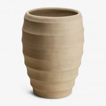 Vaso De Cimento Gabe Castanho Areia & Ø45 Cm - ↑70 Cm - Sklum
